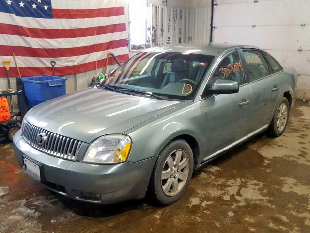 1MEHM40107G614800 - 2007 MERCURY MONTEGO LU GREEN photo 2