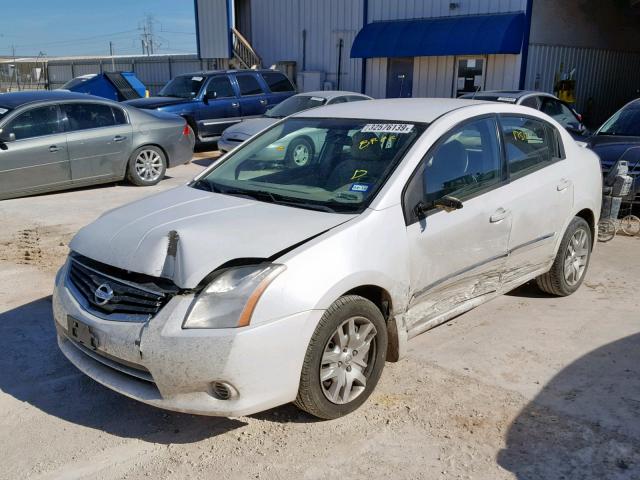 3N1AB6AP1CL665366 - 2012 NISSAN SENTRA 2.0 WHITE photo 2