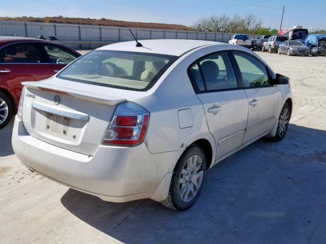 3N1AB6AP1CL665366 - 2012 NISSAN SENTRA 2.0 WHITE photo 4