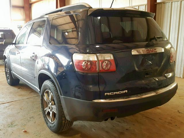 1GKER13798J261213 - 2008 GMC ACADIA SLE BLUE photo 3