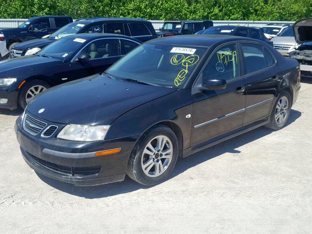 YS3FD46YX71119495 - 2007 SAAB 9-3 2.0T BLACK photo 2