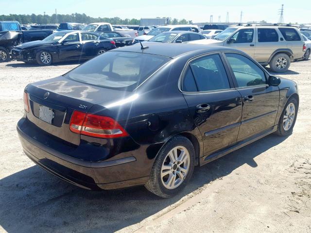 YS3FD46YX71119495 - 2007 SAAB 9-3 2.0T BLACK photo 4