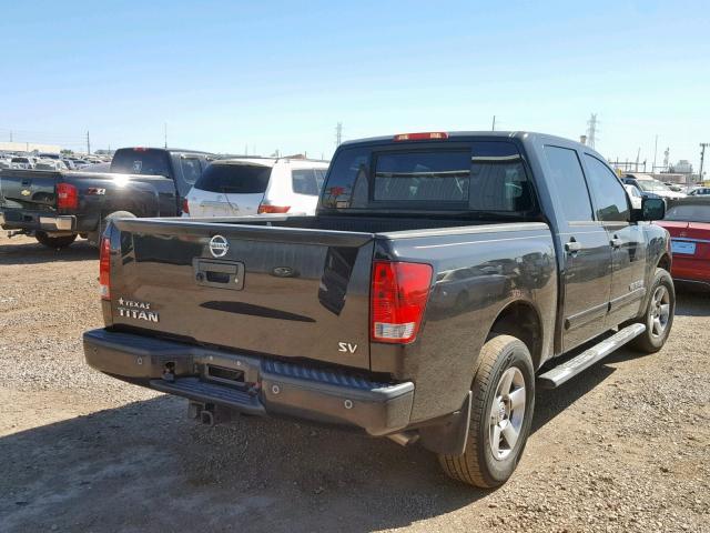 1N6AA0ED5EN504239 - 2014 NISSAN TITAN S BLACK photo 4