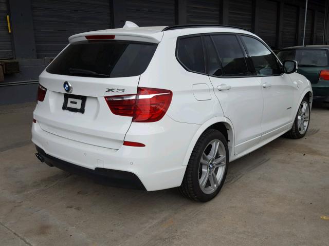 5UXWX7C56EL983650 - 2014 BMW X3 XDRIVE3 WHITE photo 4