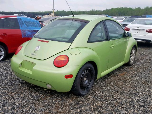 3VWBD21C13M421726 - 2003 VOLKSWAGEN NEW BEETLE მწვანე ფოტო 4