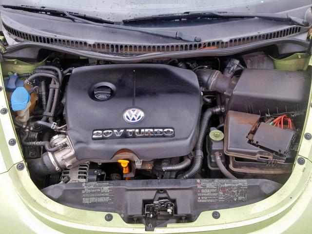 3VWBD21C13M421726 - 2003 VOLKSWAGEN NEW BEETLE მწვანე ფოტო 7