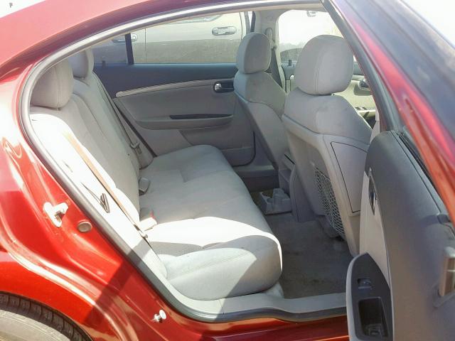 1G8ZS57B09F199934 - 2009 SATURN AURA XE BURGUNDY photo 6