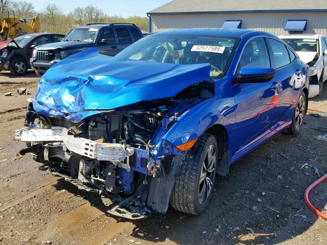 2HGFC1F75GH659954 - 2016 HONDA CIVIC EXL BLUE photo 2