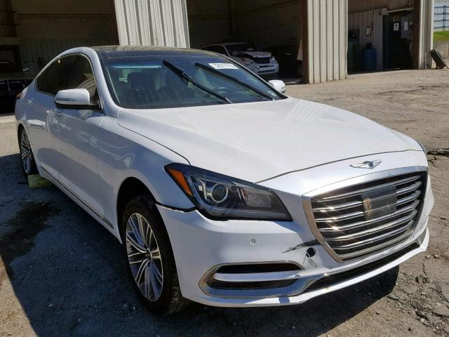 KMHGN4JE7JU236104 - 2018 GENESIS G80 BASE WHITE photo 1