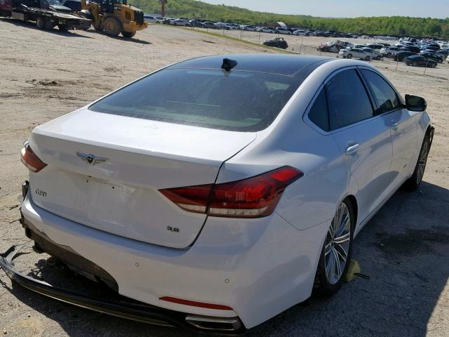 KMHGN4JE7JU236104 - 2018 GENESIS G80 BASE WHITE photo 4