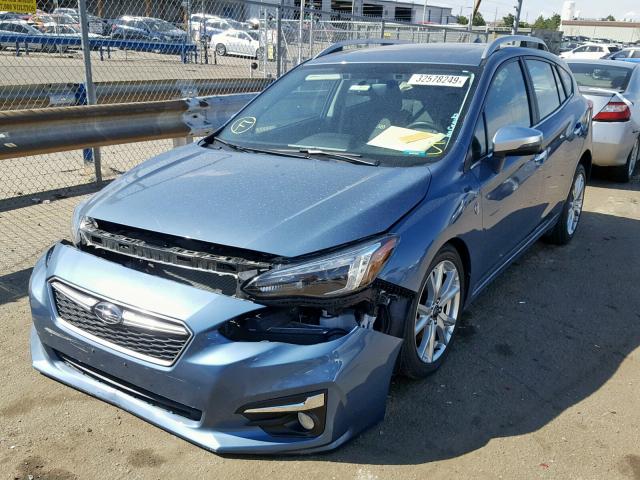 4S3GTAU68J3725548 - 2018 SUBARU IMPREZA LI BLUE photo 2