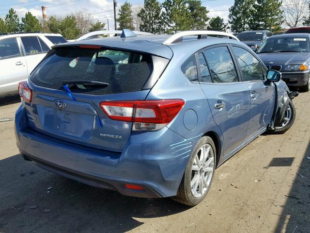 4S3GTAU68J3725548 - 2018 SUBARU IMPREZA LI BLUE photo 4