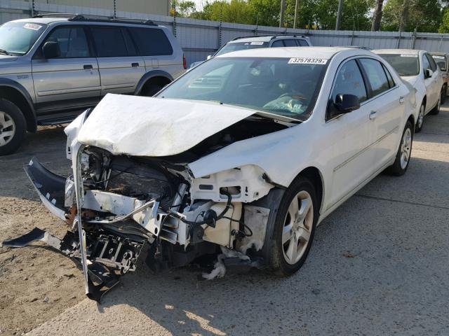 1G1ZA5EU2BF306025 - 2011 CHEVROLET MALIBU LS WHITE photo 2