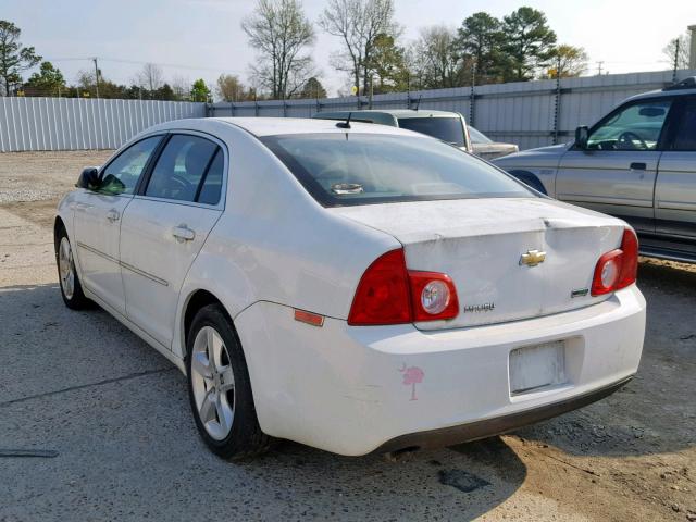 1G1ZA5EU2BF306025 - 2011 CHEVROLET MALIBU LS WHITE photo 3