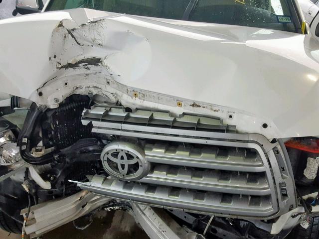 5TDZY68A58S013724 - 2008 TOYOTA SEQUOIA LI WHITE photo 7