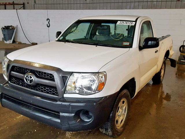 5TFNX4CN5BX004278 - 2011 TOYOTA TACOMA WHITE photo 2