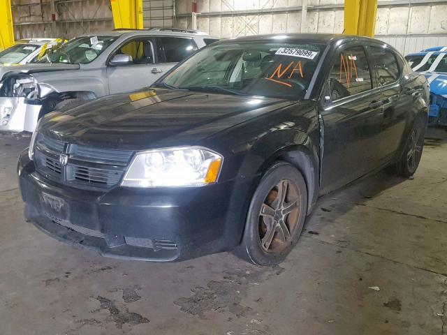 1B3LC46B69N534951 - 2009 DODGE AVENGER SE BLACK photo 2