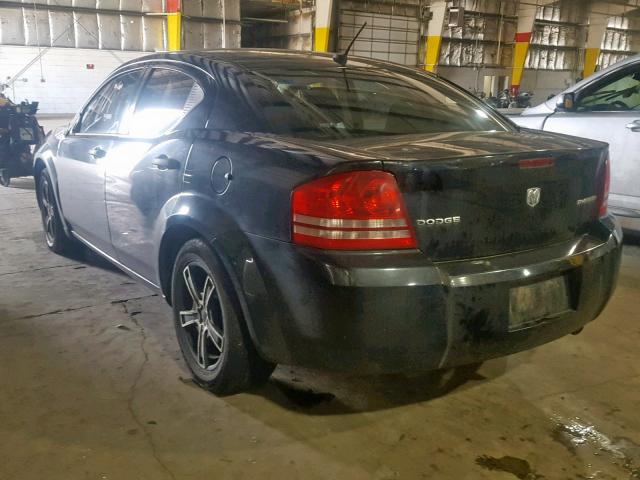 1B3LC46B69N534951 - 2009 DODGE AVENGER SE BLACK photo 3