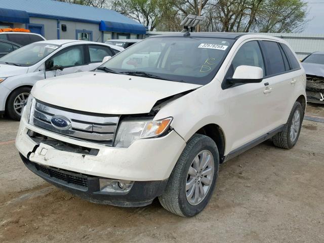 2FMDK38C58BA62043 - 2008 FORD EDGE SEL CREAM photo 2