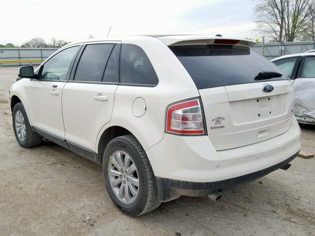 2FMDK38C58BA62043 - 2008 FORD EDGE SEL CREAM photo 3