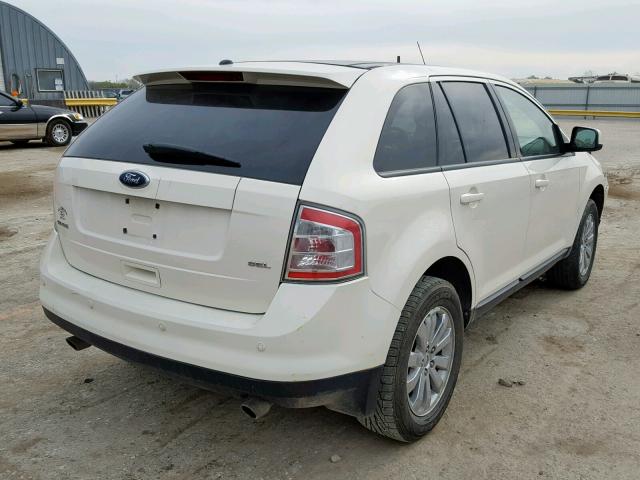 2FMDK38C58BA62043 - 2008 FORD EDGE SEL CREAM photo 4