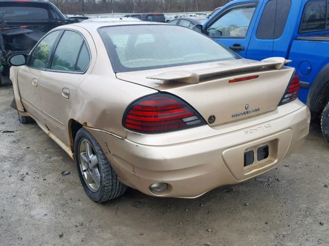 1G2NF52E34M640541 - 2004 PONTIAC GRAND AM S TAN photo 3