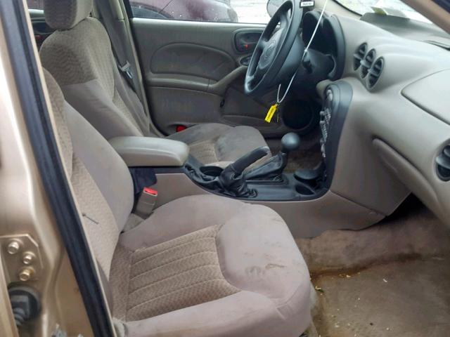 1G2NF52E34M640541 - 2004 PONTIAC GRAND AM S TAN photo 5