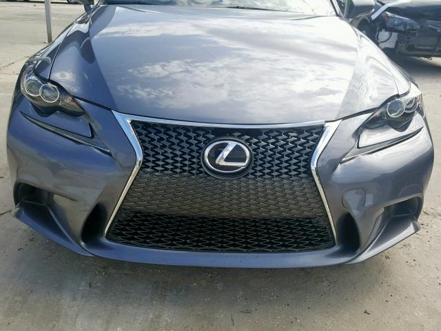 JTHBF1D25F5058687 - 2015 LEXUS IS 250 GRAY photo 9