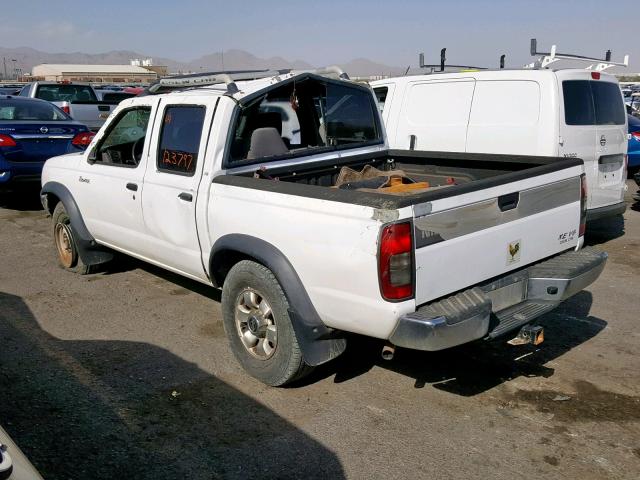 1N6ED27T8YC418142 - 2000 NISSAN FRONTIER C WHITE photo 3