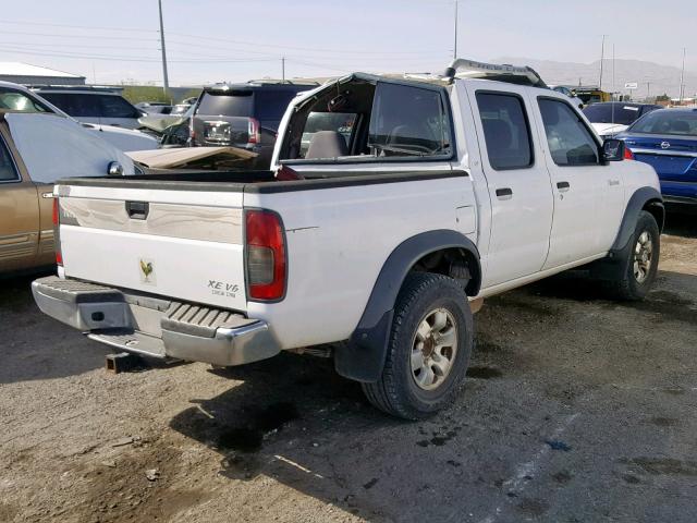 1N6ED27T8YC418142 - 2000 NISSAN FRONTIER C WHITE photo 4