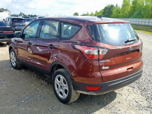 1FMCU0F76JUA71523 - 2018 FORD ESCAPE S MAROON photo 3