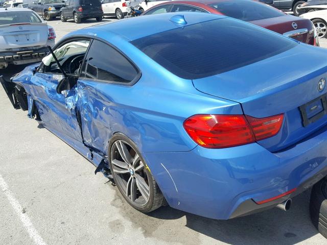 WBA4P1C56HK522316 - 2017 BMW 440I BLUE photo 10
