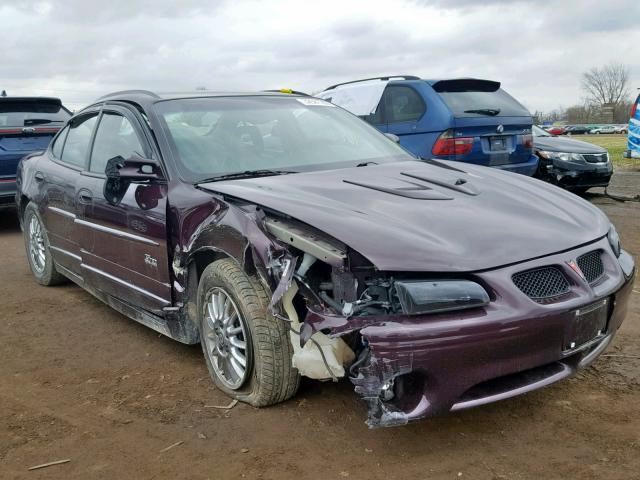 1G2WP52K12F204411 - 2002 PONTIAC GRAND PRIX MAROON photo 1