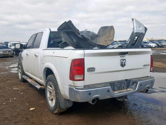 1C6RD7PT3CS174987 - 2012 DODGE RAM 1500 L WHITE photo 3