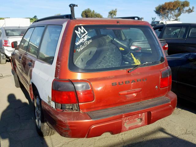 JF1SF65601G738631 - 2001 SUBARU FORESTER S RED photo 3