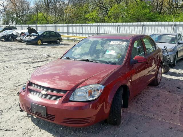 1G1AL58F087344375 - 2008 CHEVROLET COBALT LT BURGUNDY photo 2