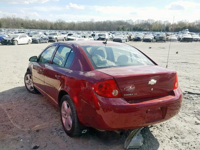 1G1AL58F087344375 - 2008 CHEVROLET COBALT LT BURGUNDY photo 3