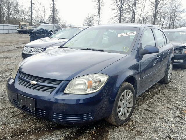 1G1AT58H497177490 - 2009 CHEVROLET COBALT LT BLUE photo 2