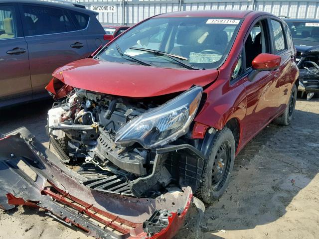 3N1CE2CP7HL375646 - 2017 NISSAN VERSA NOTE RED photo 2