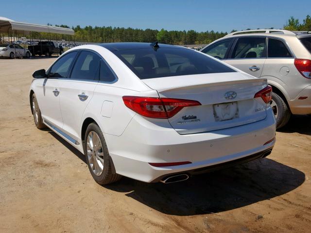 5NPE34AF6FH232475 - 2015 HYUNDAI SONATA SPO WHITE photo 3