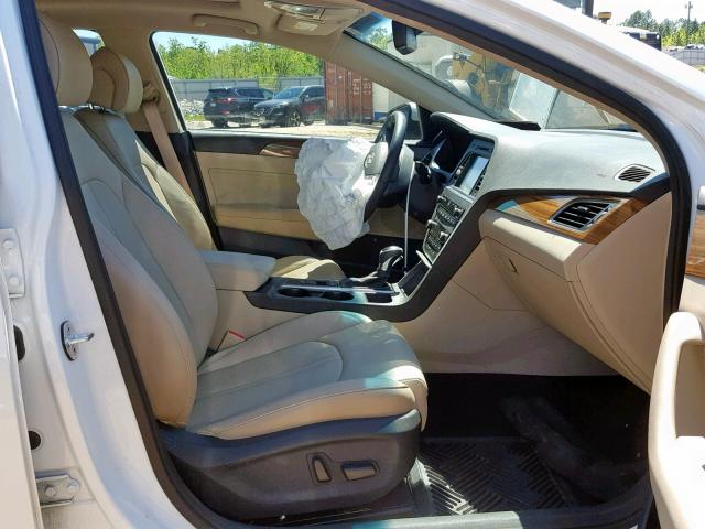 5NPE34AF6FH232475 - 2015 HYUNDAI SONATA SPO WHITE photo 5