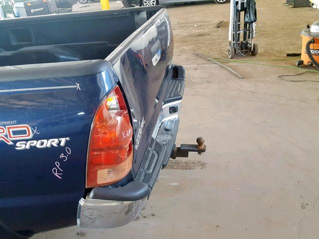 5TELU42N15Z051175 - 2005 TOYOTA TACOMA DOU BLUE photo 9