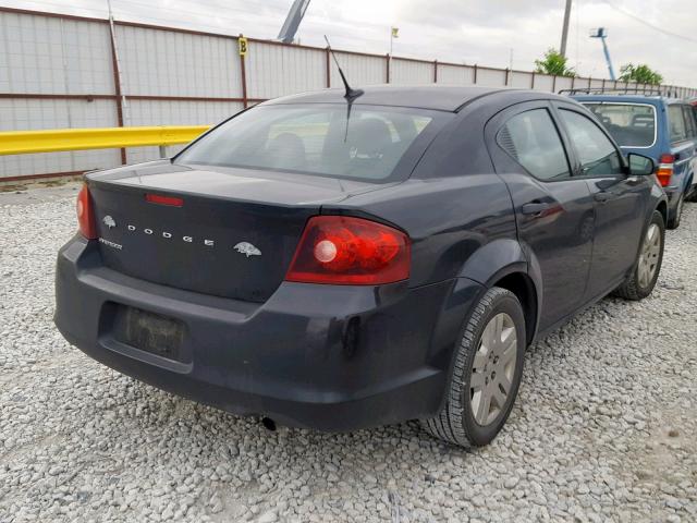 1B3BD4FBXBN508142 - 2011 DODGE AVENGER EX BLACK photo 4