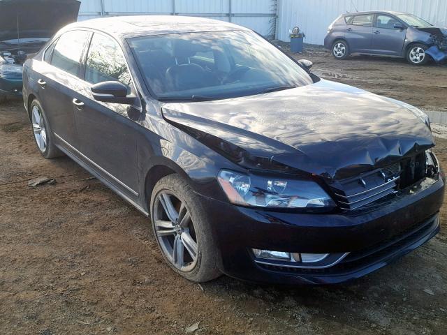 1VWCN7A31DC041142 - 2013 VOLKSWAGEN PASSAT SEL BLACK photo 1