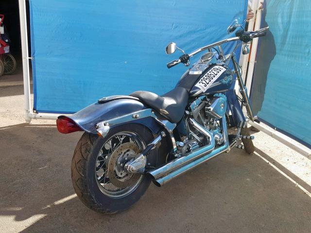 1HD1BHY153Y036314 - 2003 HARLEY-DAVIDSON FXST BLUE photo 4