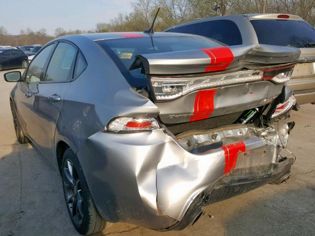 1C3CDFBB7ED719740 - 2014 DODGE DART SXT SILVER photo 3