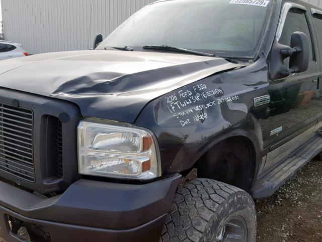 1FTWW31P16EC21544 - 2006 FORD F350 SRW S BLACK photo 9