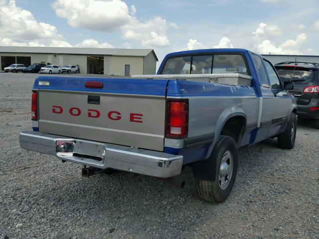 1B7GG23X2RS606979 - 1994 DODGE DAKOTA BLUE photo 4