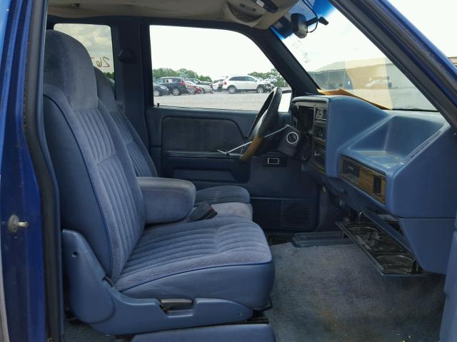 1B7GG23X2RS606979 - 1994 DODGE DAKOTA BLUE photo 5