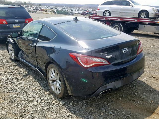 KMHHT6KD8DU086018 - 2013 HYUNDAI GENESIS CO BLACK photo 3